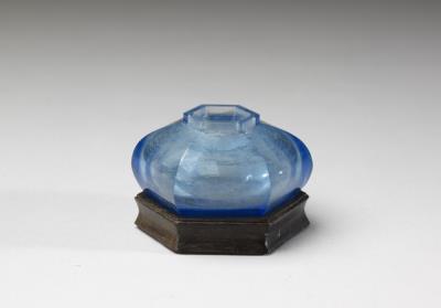 图片[3]-Blue glass water container, Yongzheng reign (1722-1735), Qing dynasty.-China Archive